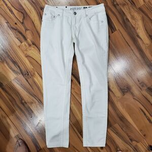 MISS ME Jeans Womens 30 White SKINNY Tapered Casual Cotton Blend Denim JD1003519
